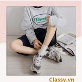  Classy Tất cổ cao, vớ cổ cao màu trơn, có bo chun phần cổ, siêu êm chân G1471 