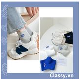  Classy Tất cổ cao, vớ cổ cao màu trơn, chất cotton dày dặn siêu ấm G1472 