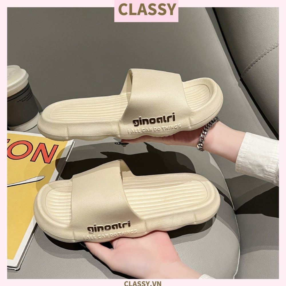 Classy Dép nữ quai ngang đế cao đi trong nhà nữ quai ngang đế cao chất liệu eva chống ngấm nước G1701