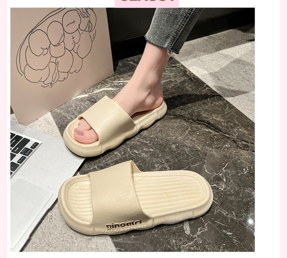 Classy Dép nữ quai ngang đế cao đi trong nhà nữ quai ngang đế cao chất liệu eva chống ngấm nước G1701