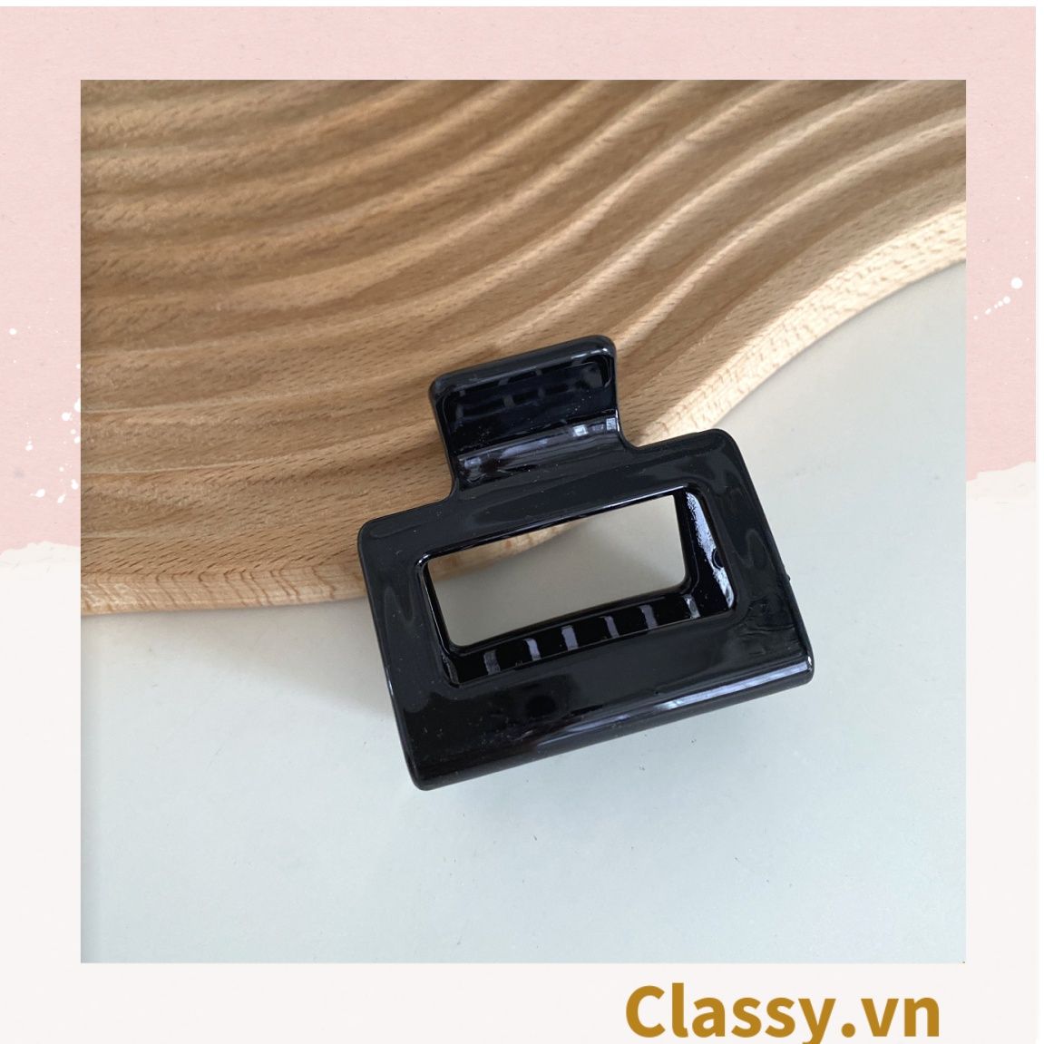Kẹp tóc càng cua Hàn Quốc trong suốt nhiều màu phong cách trẻ trung hiện đại PK1003