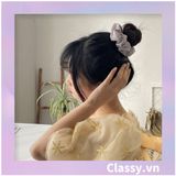  Scrunchies cột tóc, buộc tóc sợi lưới, họa tiết ánh sao, nhiều màu thanh lịch PK1023 