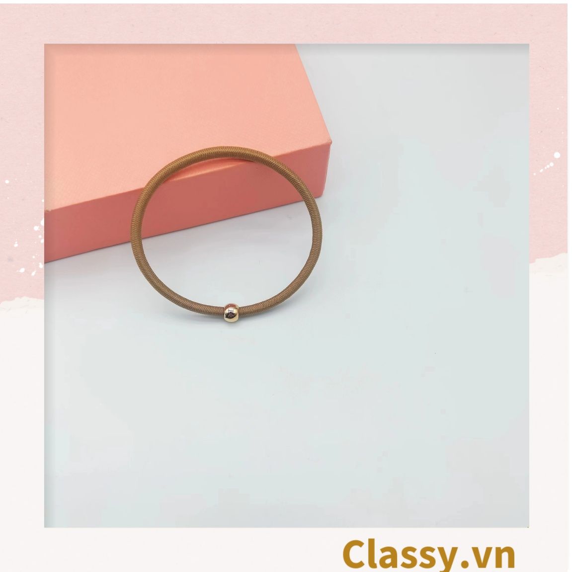 COMBO 10 Dây cột tóc, dây buộc tóc bền dai, họa tiết xinh xắn nhiều màu cho bạn nữ PK1086