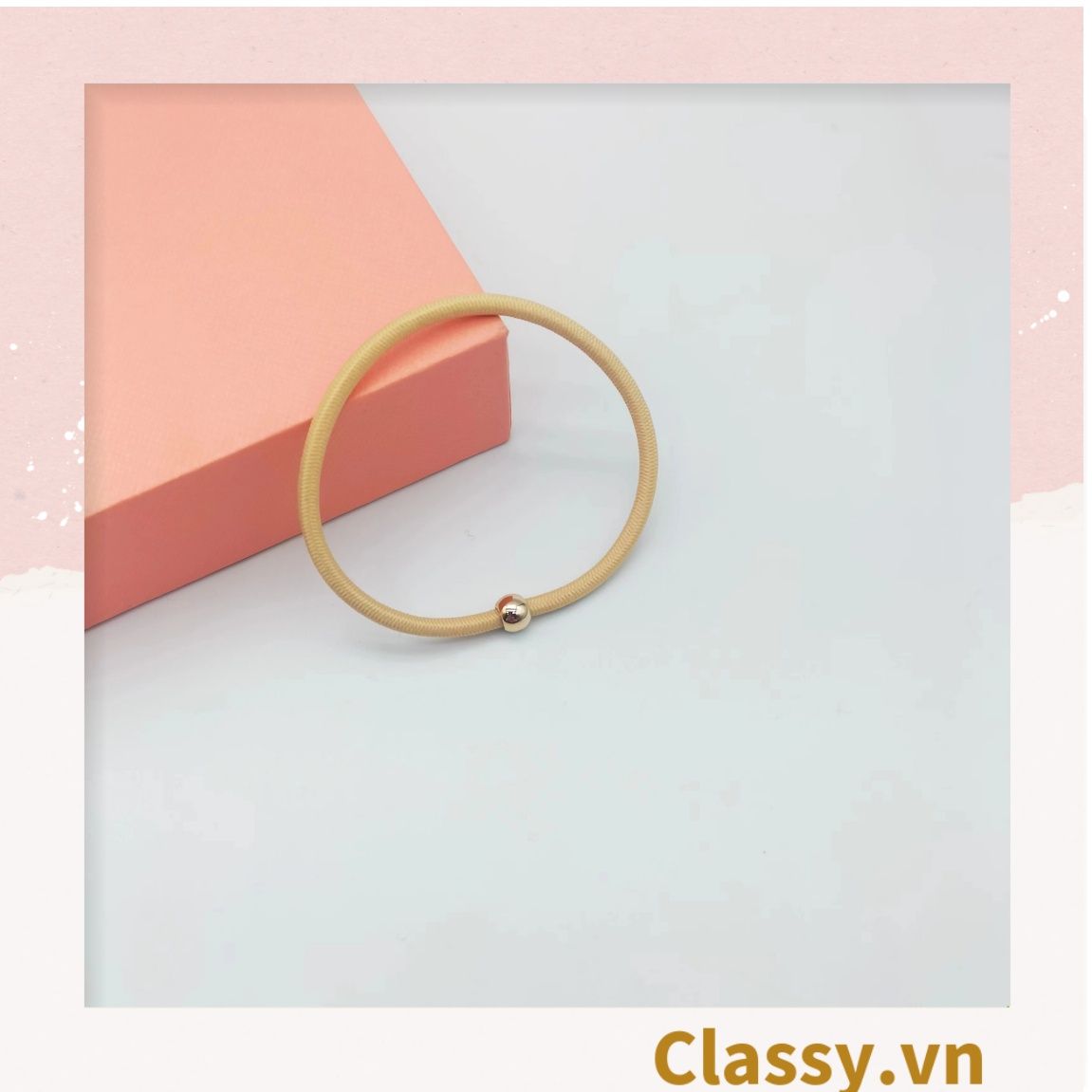 COMBO 10 Dây cột tóc, dây buộc tóc bền dai, họa tiết xinh xắn nhiều màu cho bạn nữ PK1086