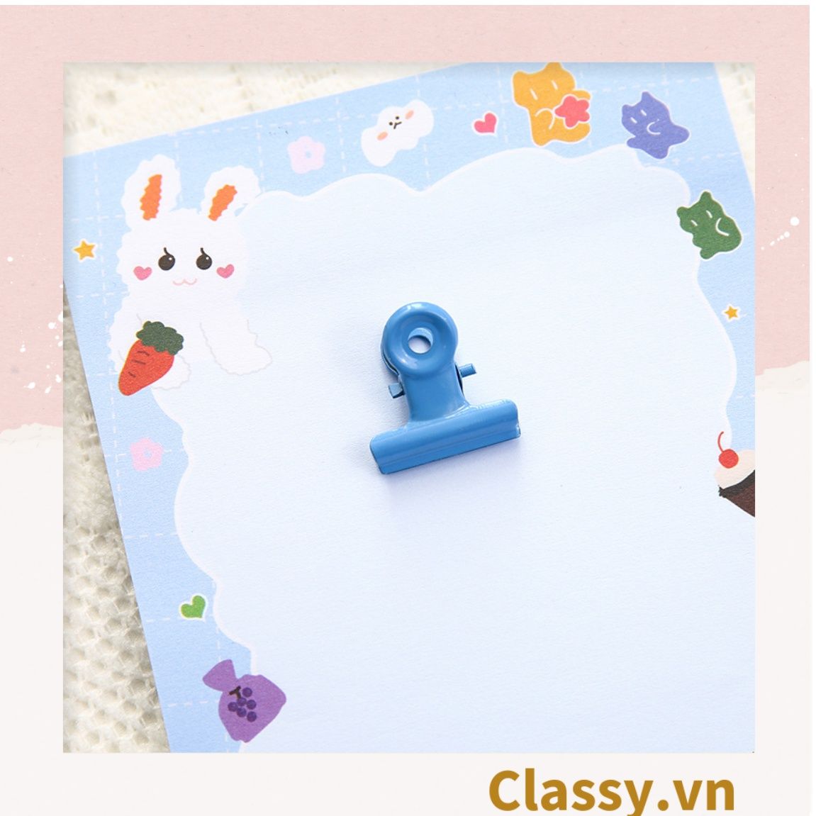 Kẹp giấy màu pastel, sử dụng kẹp dấu trang, kẹp giấy ,văn phòng phẩm sáng tạo tiện lợi PK1092