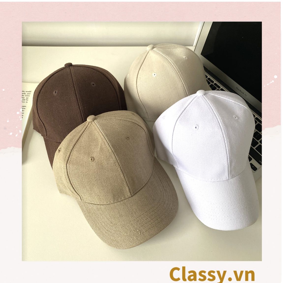 Nón lưỡi trai nhiều màu, chất liệu khaki cao cấp, thích hợp cho cả nam và nữ PK1130