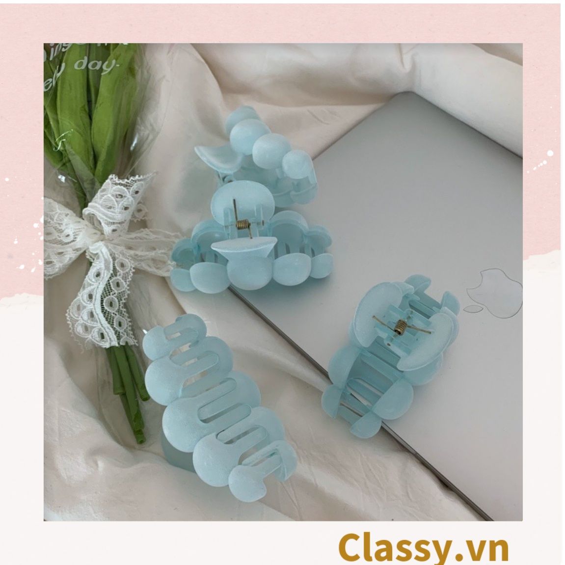 Kẹp tóc càng cua Hàn Quốc nhiều màu phong cách trẻ trung hiện đại PK1131