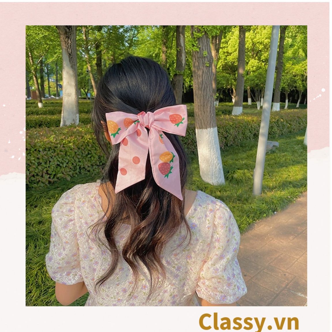 Dải turban lụa dài 97.5x7cm thời trang hàn quốc nhiều kiểu đẹp, phong cách vintage PK1134