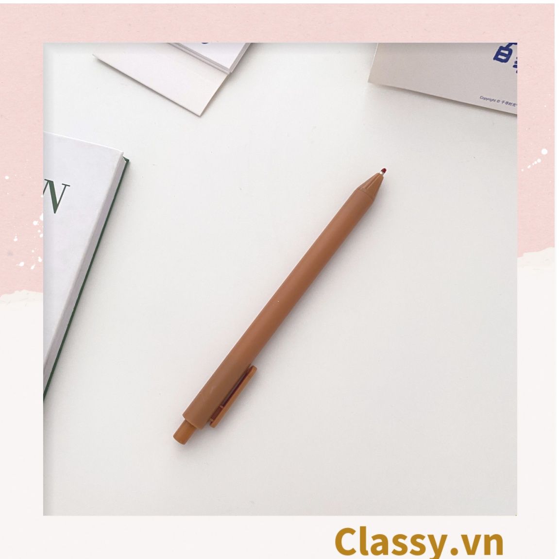 Bút gel màu trơn 0.5mm, tone pastel nổi bật, thích hợp cho sinh viên/nhân viên văn phòng PK1143
