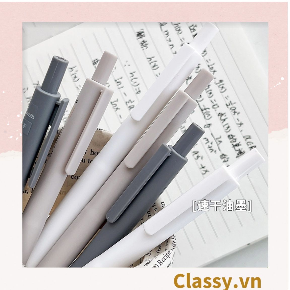 Bút gel màu trơn 0.5mm, tone pastel nổi bật, thích hợp cho sinh viên/nhân viên văn phòng PK1143