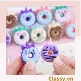  Gôm tẩy hình bánh donut nhiều màu họa tiết ngộ nghĩnh dành cho học sinh/sinh viên PK1146 