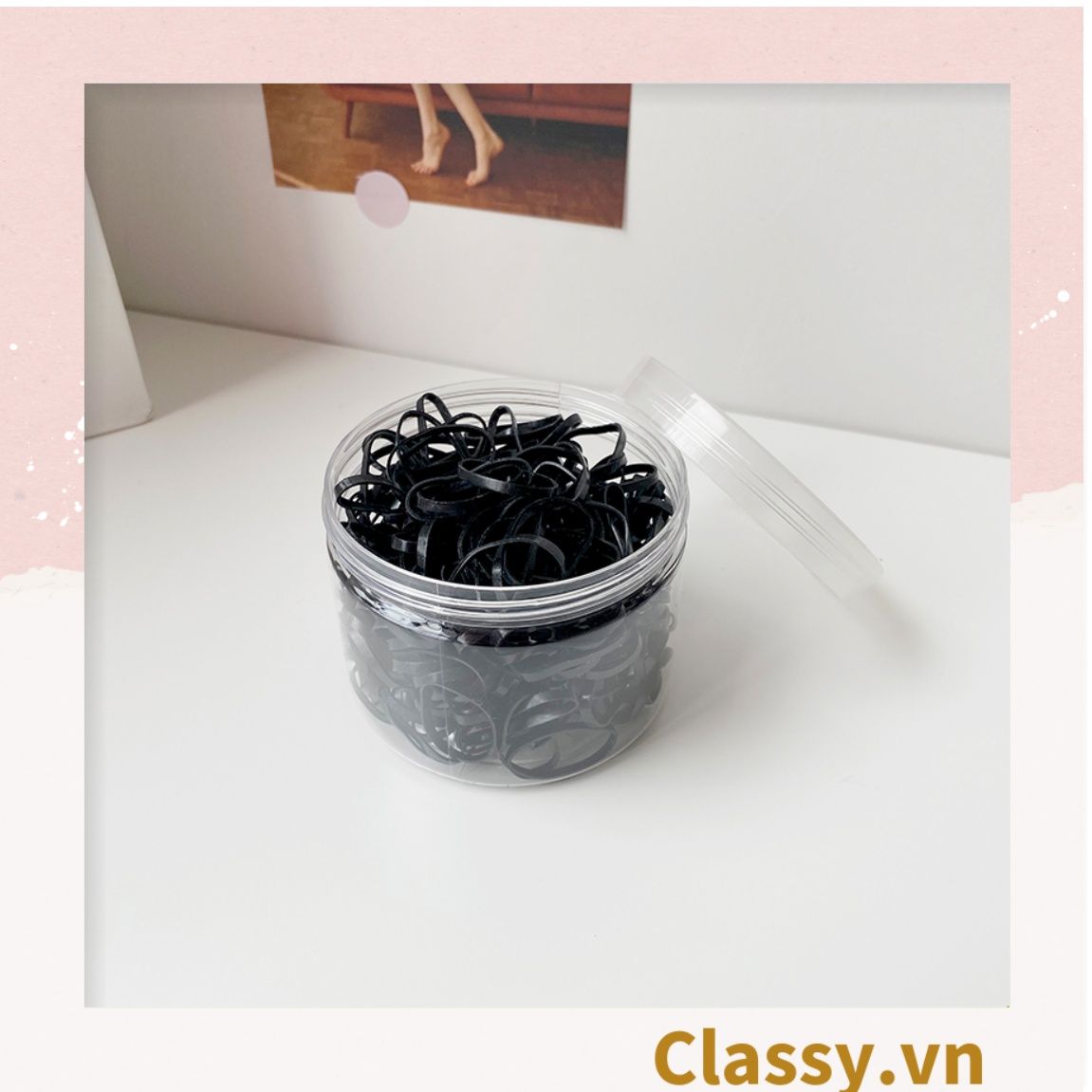 Dây thun cột tóc nhiều màu, độ đàn hồi cao, không gây đau tóc PK1156