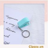  Bấm giấy dập ghim mini Classy đa năng cỡ nhỏ 3.9x1.6x2.7CM, nhiều màu đa dạng có thể dùng làm móc khóa PK1216 