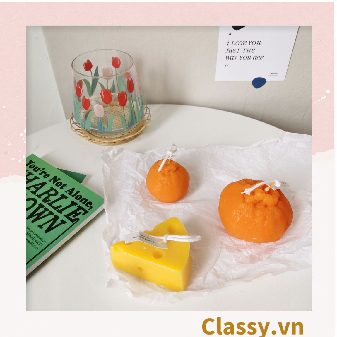 Nến thơm thư giãn nhiều kiểu dáng, phù hợp làm đồ decor phòng PK1250