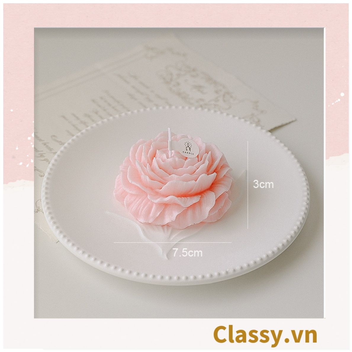 Nến thơm thư giãn nhiều kiểu dáng, phù hợp làm đồ decor phòng PK1250