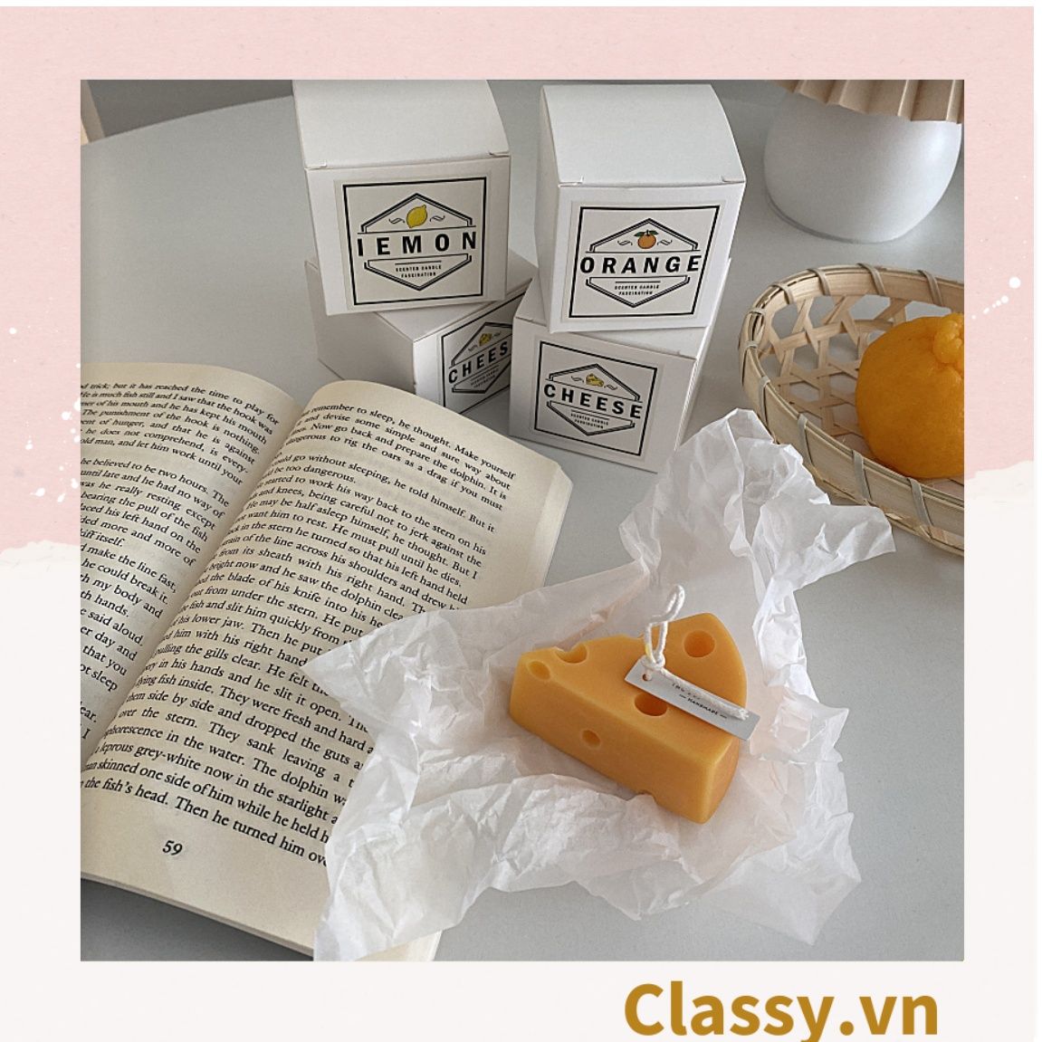 Nến thơm thư giãn nhiều kiểu dáng, phù hợp làm đồ decor phòng PK1250