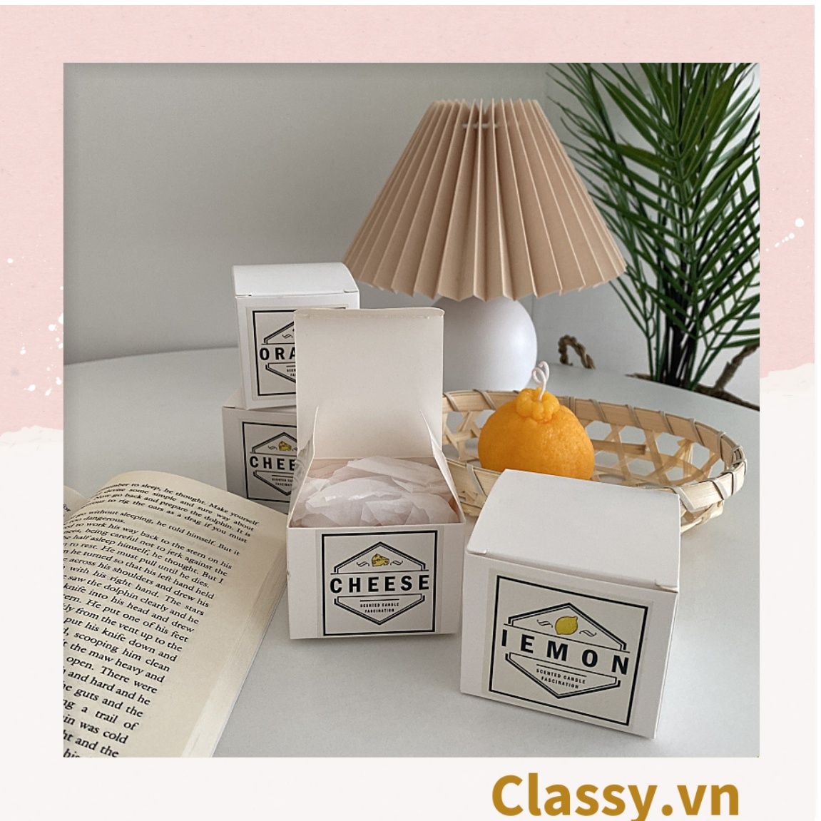 Nến thơm thư giãn nhiều kiểu dáng, phù hợp làm đồ decor phòng PK1250