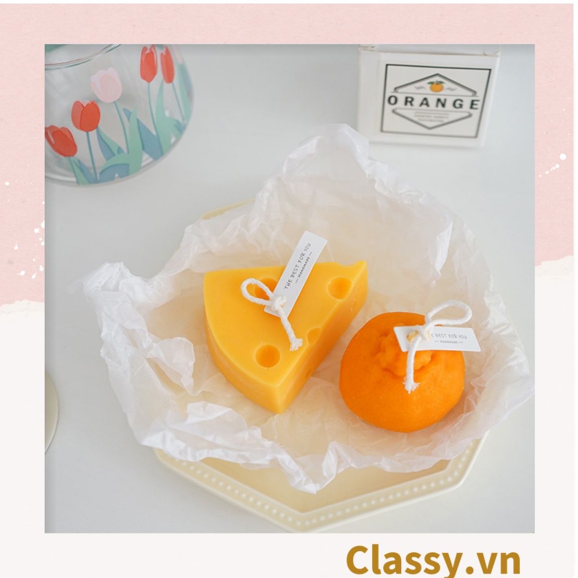 Nến thơm thư giãn nhiều kiểu dáng, phù hợp làm đồ decor phòng PK1250