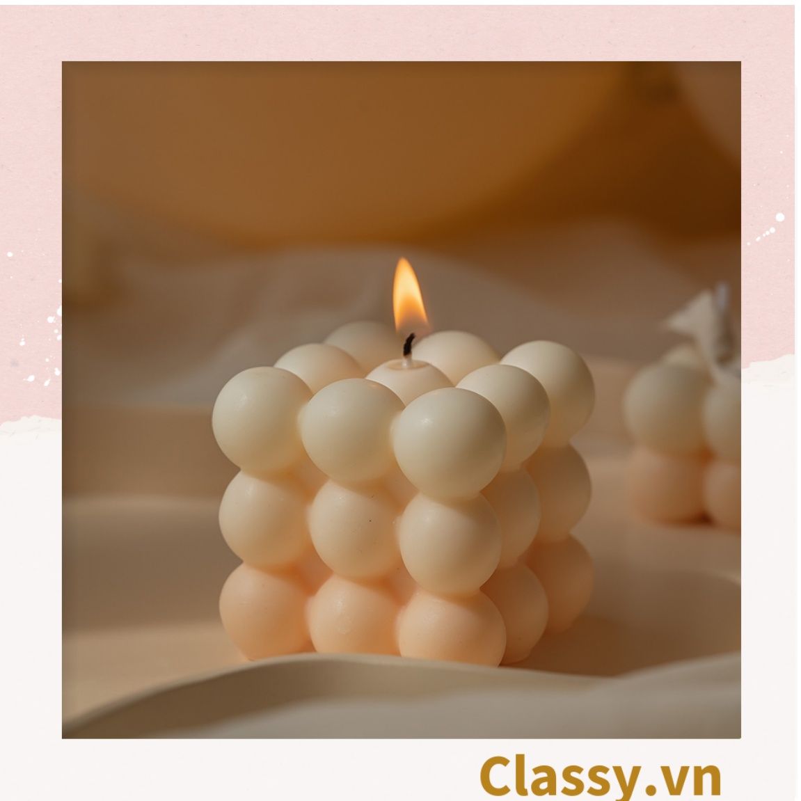 Nến thơm thư giãn nhiều kiểu dáng, phù hợp làm đồ decor phòng PK1250