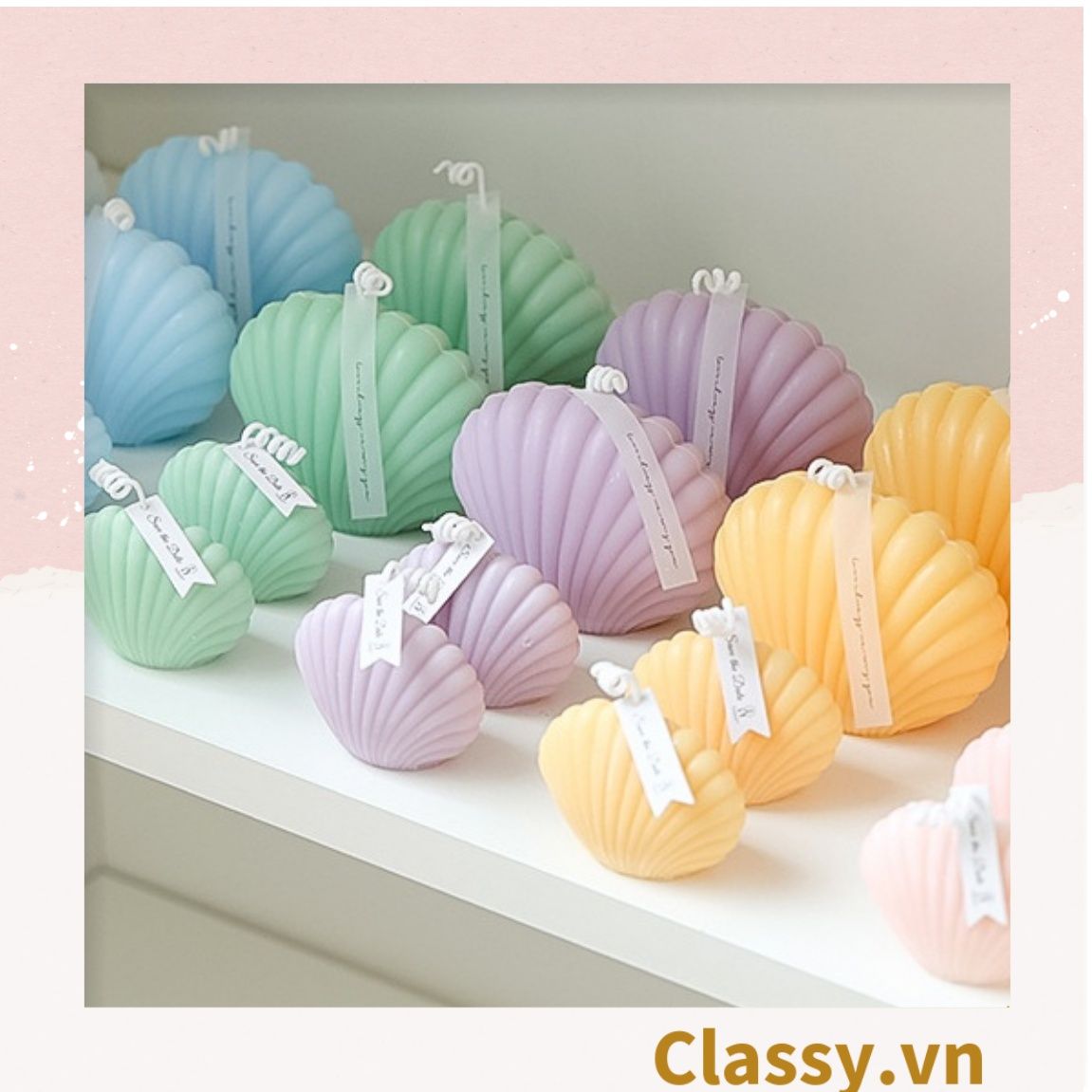 Nến thơm thư giãn nhiều kiểu dáng, phù hợp làm đồ decor phòng PK1250
