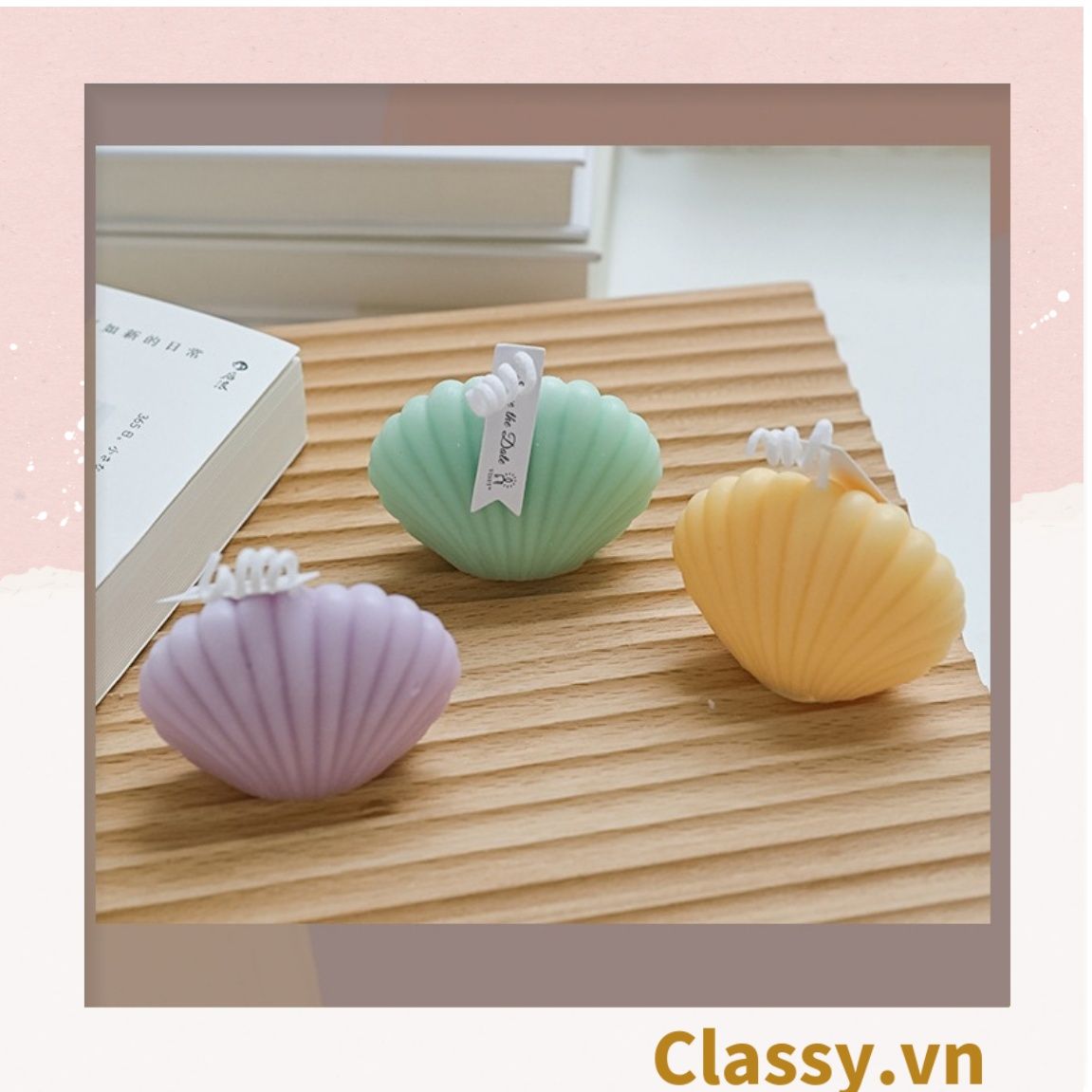 Nến thơm thư giãn nhiều kiểu dáng, phù hợp làm đồ decor phòng PK1250