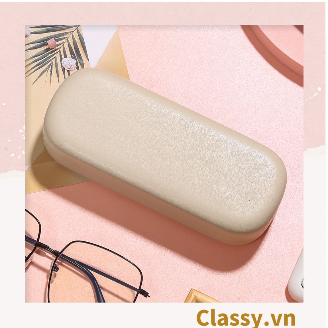 Hộp đựng mắt kính màu trơn, chống sốc, chống trầy xướt PK1263