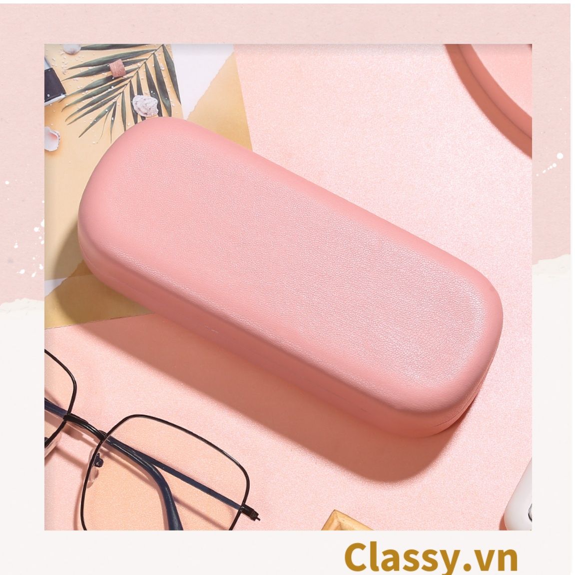 Hộp đựng mắt kính màu trơn, chống sốc, chống trầy xướt PK1263