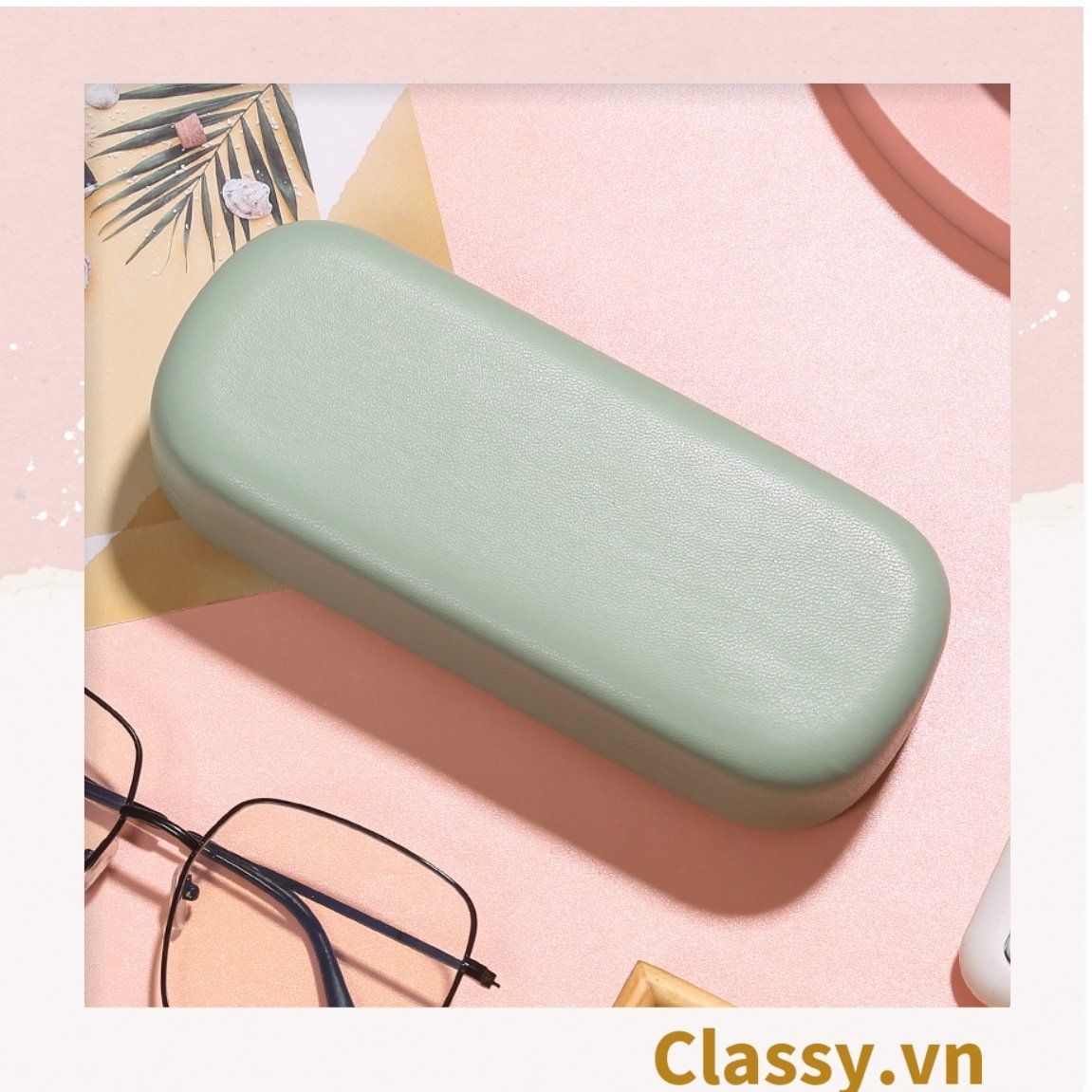 Hộp đựng mắt kính màu trơn, chống sốc, chống trầy xướt PK1263