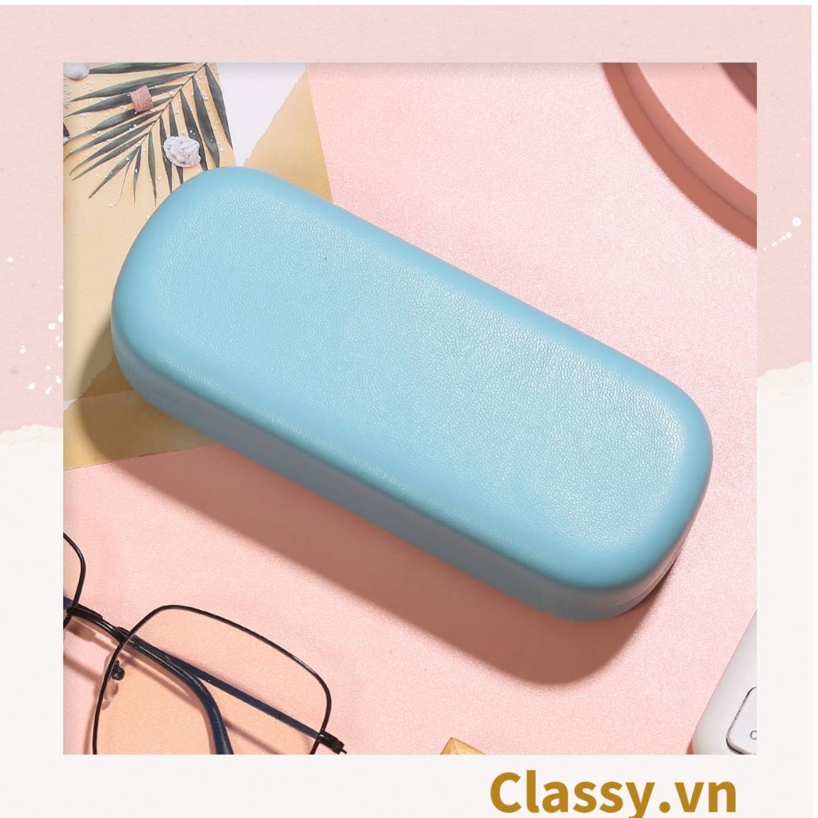 Hộp đựng mắt kính màu trơn, chống sốc, chống trầy xướt PK1263