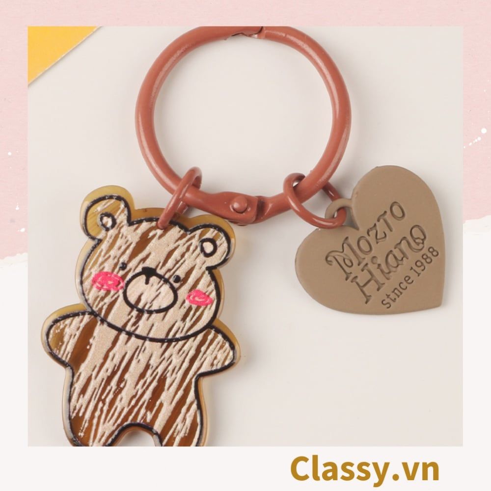 Móc khóa, mặt dây chuyền hình con vật đáng yêu PK1267