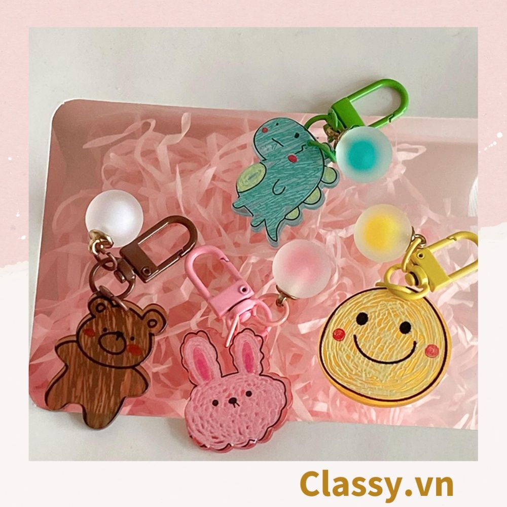 Móc khóa, mặt dây chuyền hình con vật đáng yêu PK1267
