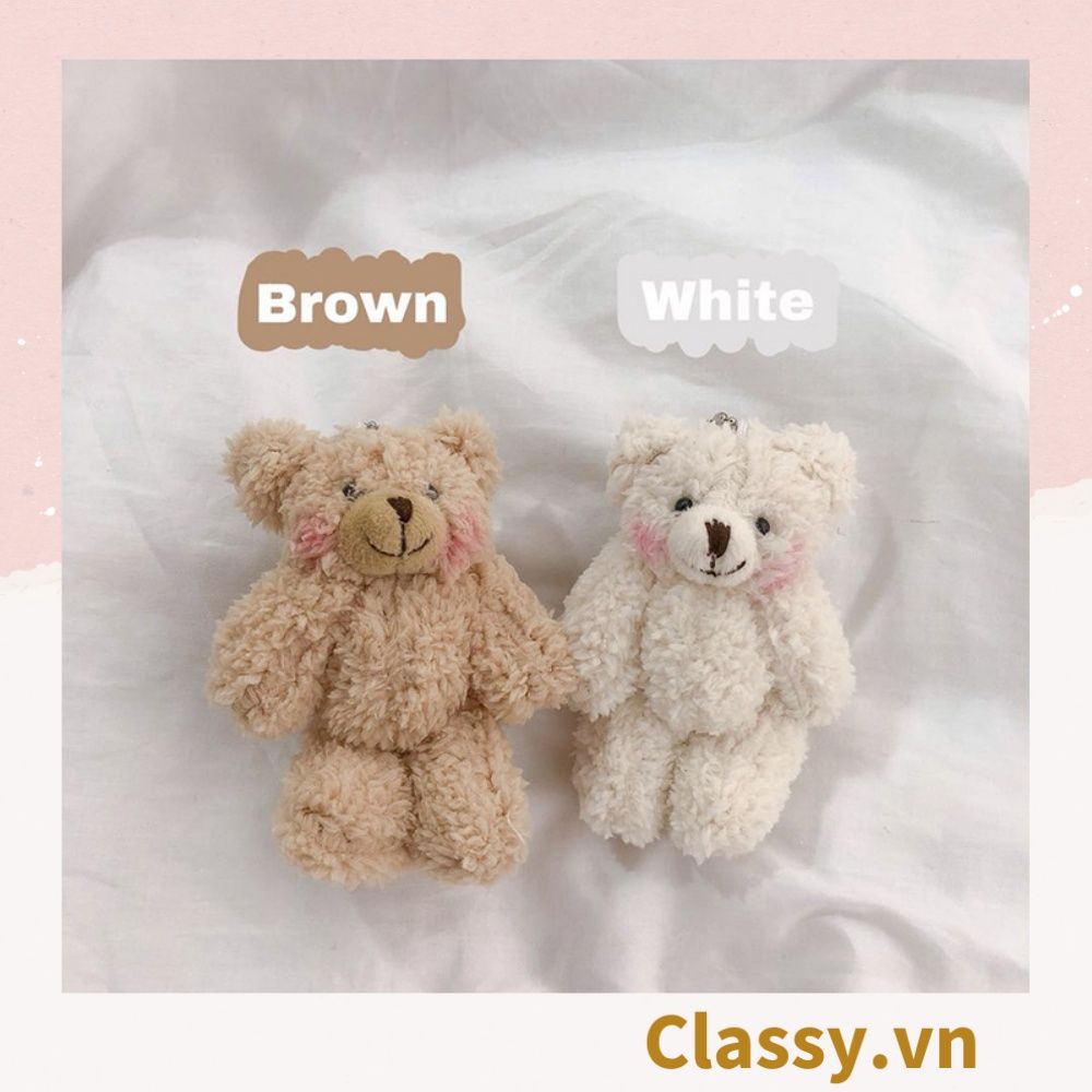 Classy Móc khóa gấu nhồi bông siêu êm siêu mịn PK1276