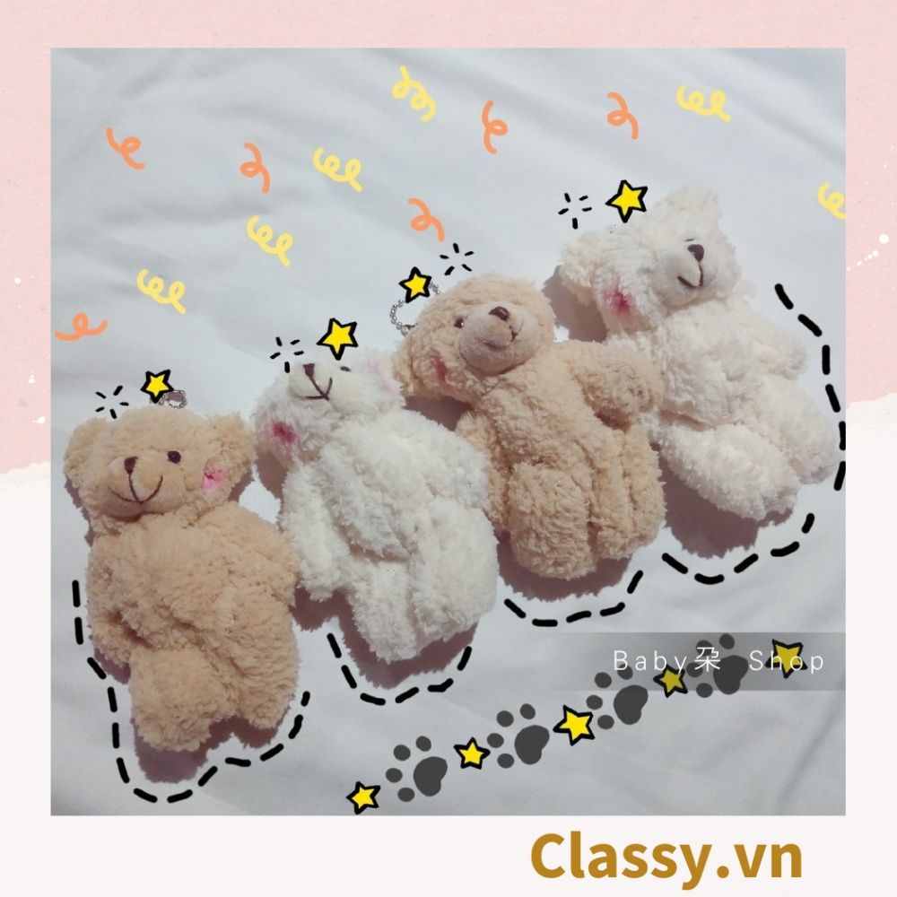Classy Móc khóa gấu nhồi bông siêu êm siêu mịn PK1276