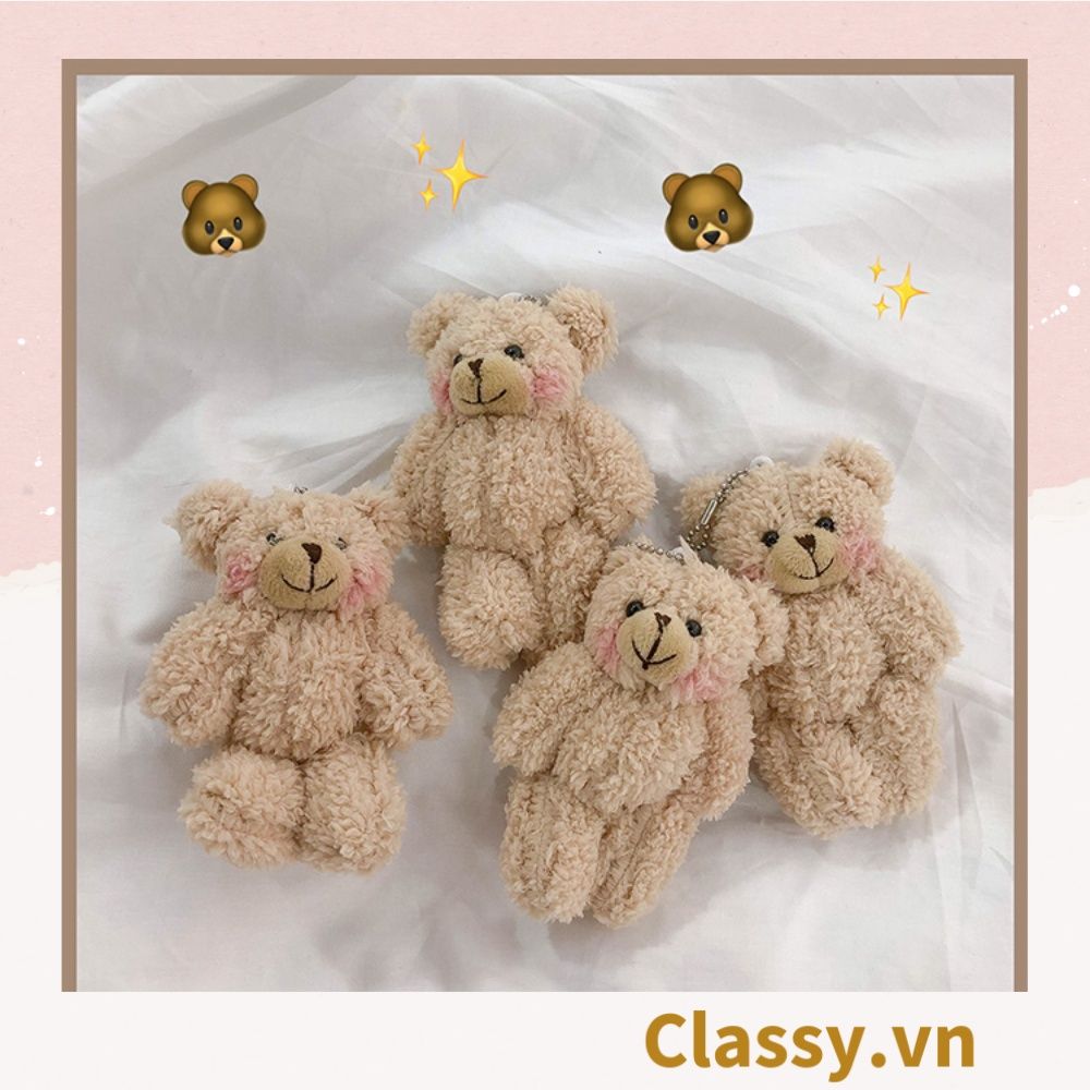 Classy Móc khóa gấu nhồi bông siêu êm siêu mịn PK1276