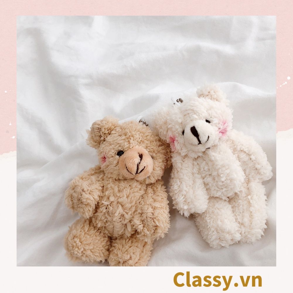 Classy Móc khóa gấu nhồi bông siêu êm siêu mịn PK1276