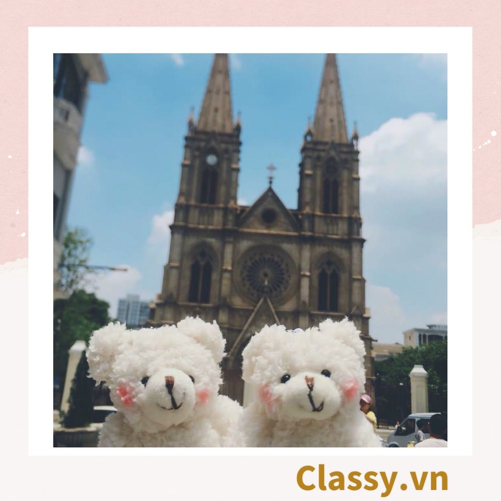 Classy Móc khóa gấu nhồi bông siêu êm siêu mịn PK1276