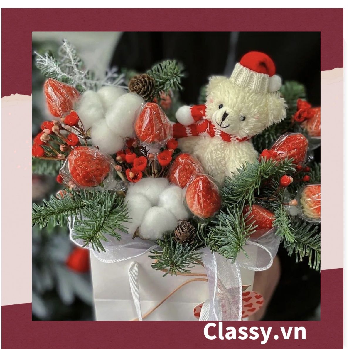 Classy Móc khóa gấu nhồi bông siêu êm siêu mịn PK1276