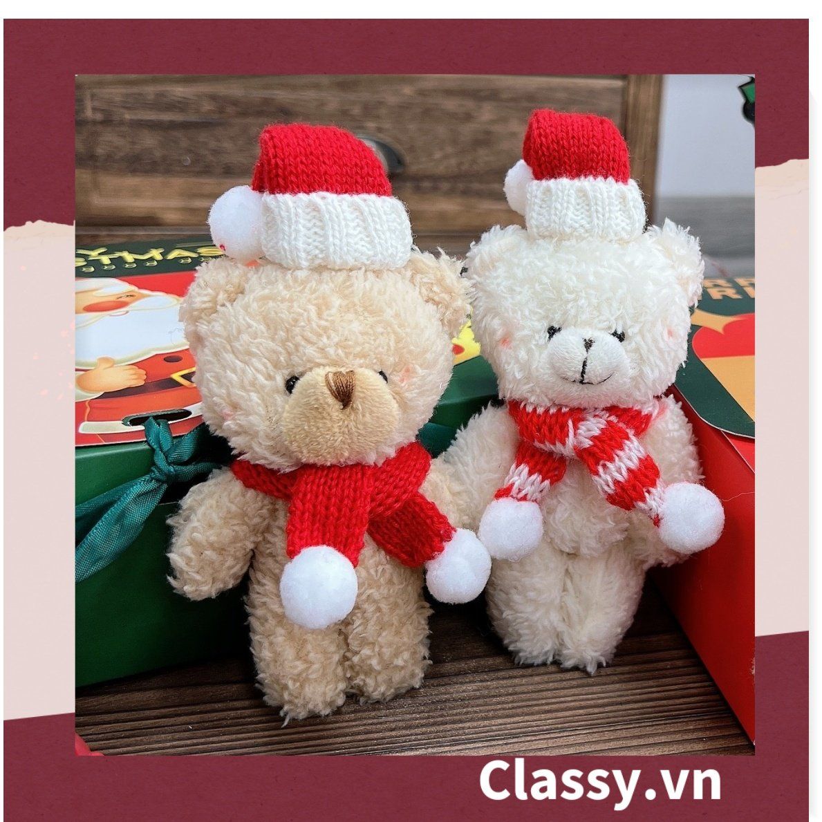 Classy Móc khóa gấu nhồi bông siêu êm siêu mịn PK1276