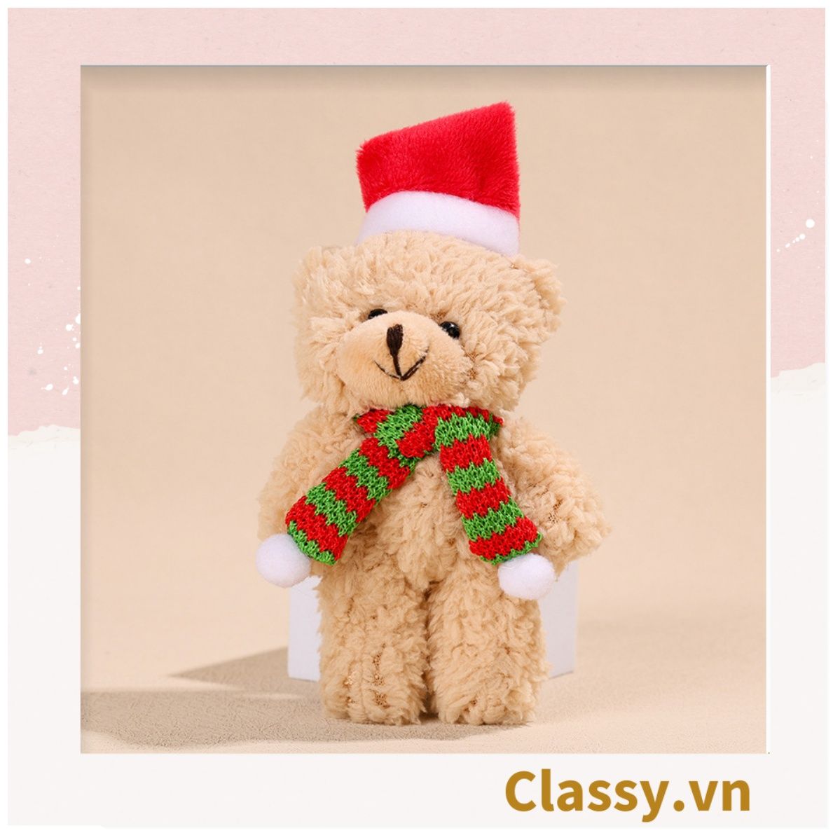 Classy Móc khóa gấu nhồi bông siêu êm siêu mịn PK1276