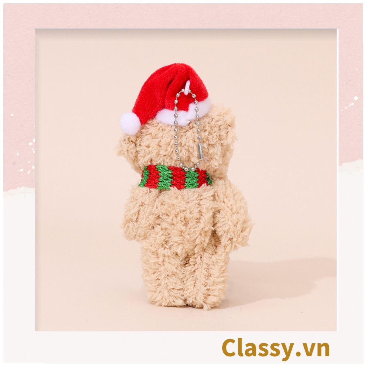 Classy Móc khóa gấu nhồi bông siêu êm siêu mịn PK1276