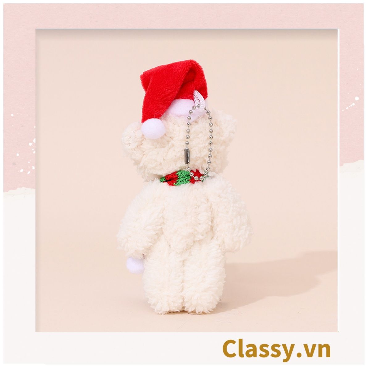 Classy Móc khóa gấu nhồi bông siêu êm siêu mịn PK1276