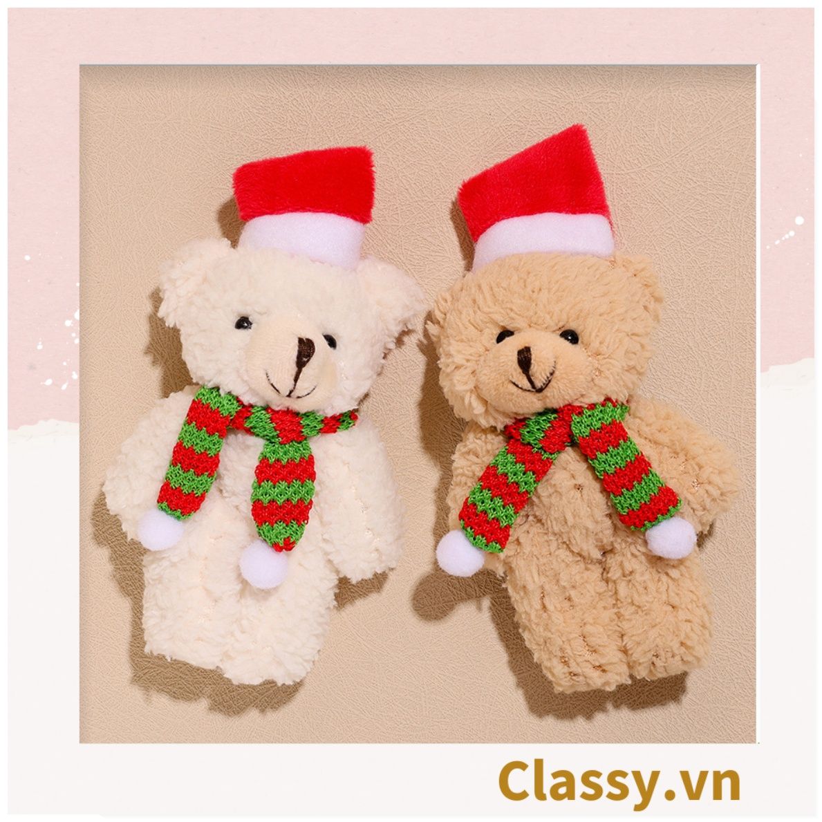Classy Móc khóa gấu nhồi bông siêu êm siêu mịn PK1276