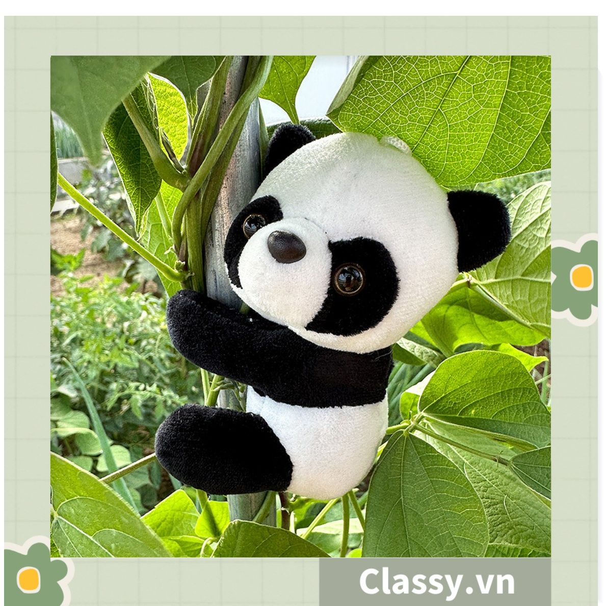  Móc khóa 3D hình gấu Panda sáng tạo chất liệu bông, treo móc khóa, túi xách nhiều hình ngộ nghĩnh PK1276 