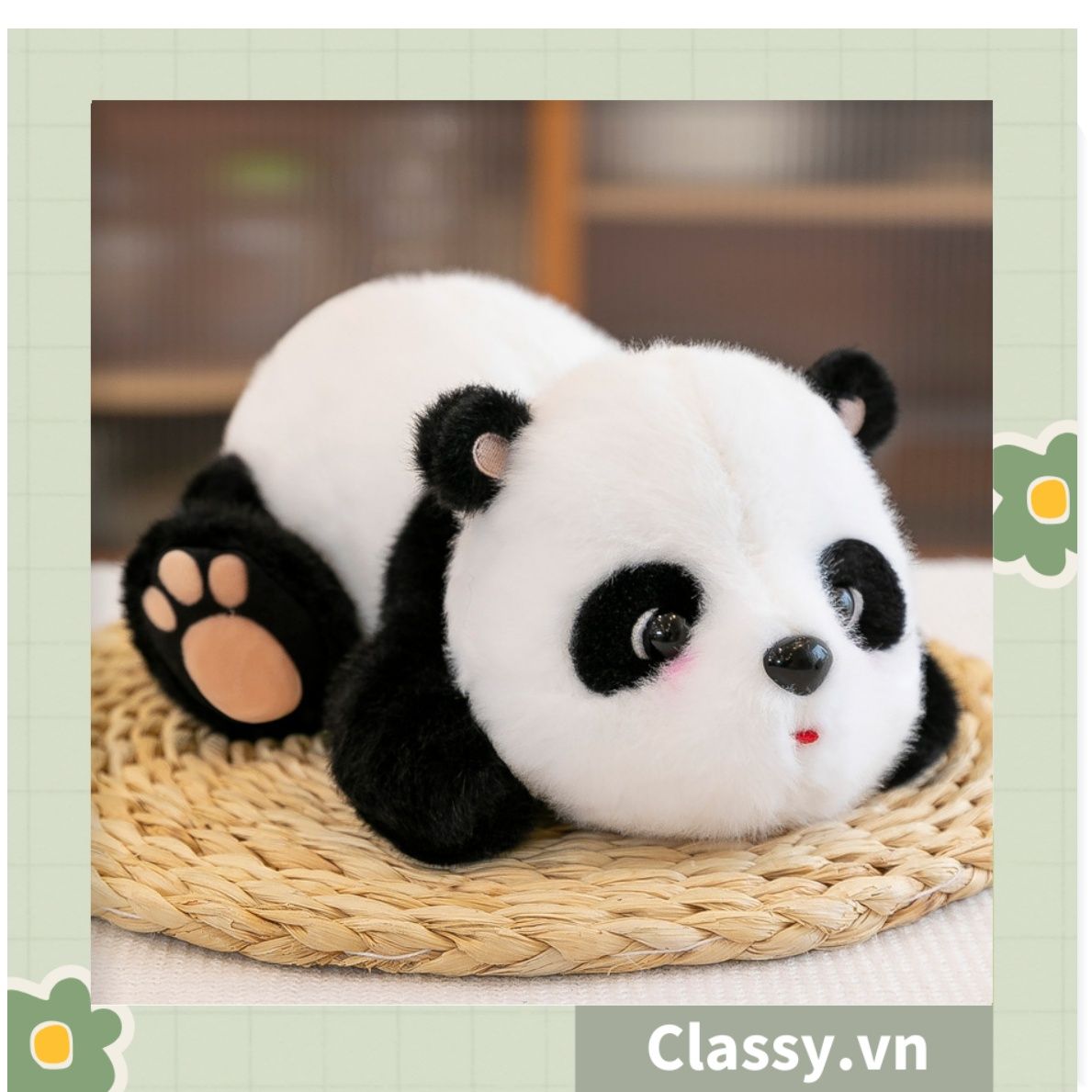 Móc khóa 3D hình gấu Panda sáng tạo chất liệu bông, treo móc khóa, túi xách nhiều hình ngộ nghĩnh PK1276