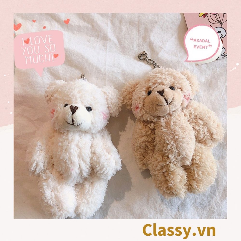 Classy Móc khóa gấu nhồi bông siêu êm siêu mịn PK1276