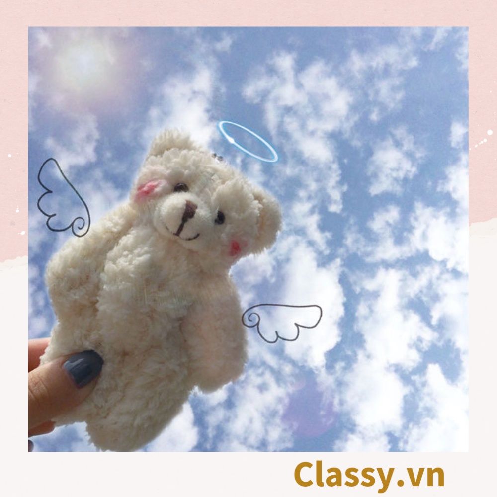 Classy Móc khóa gấu nhồi bông siêu êm siêu mịn PK1276