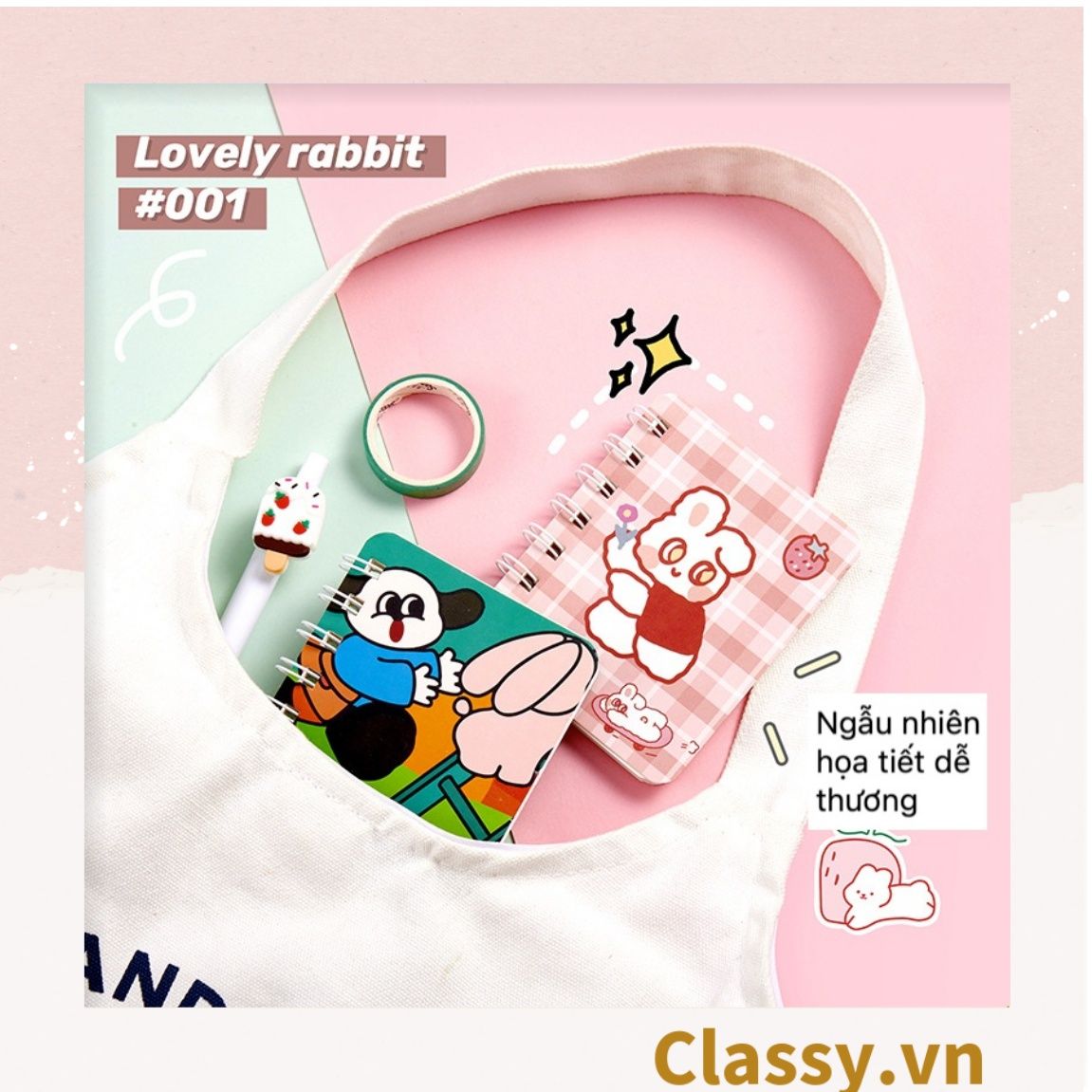  Classy Sổ tay mini, sổ kẻ ngang, nhiều kích thước cho bạn lựa chọn PK1277 