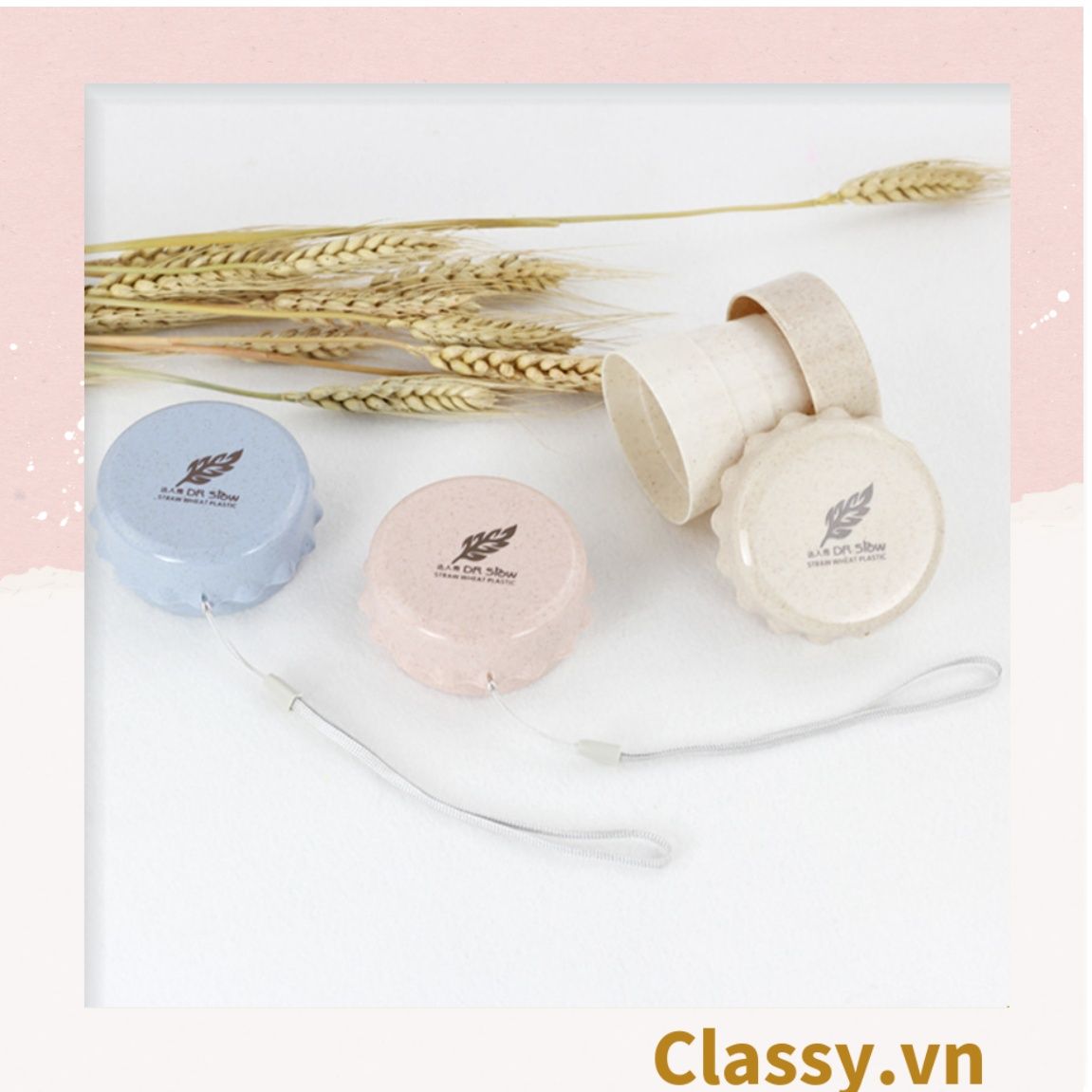 Ly nước ngũ cốc gấp gọn nhiều màu, tiện lợi mang theo khi du lịch, đi chơi, đi học PK1280