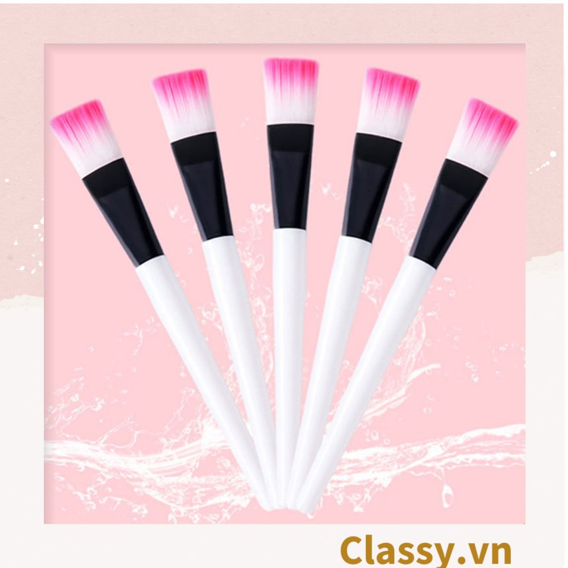Combo 5 chiếc Cọ đắp mặt nạ, đầu lông mềm mại, dễ dàng sử dụng dành cho cả nam và nữ PK1281