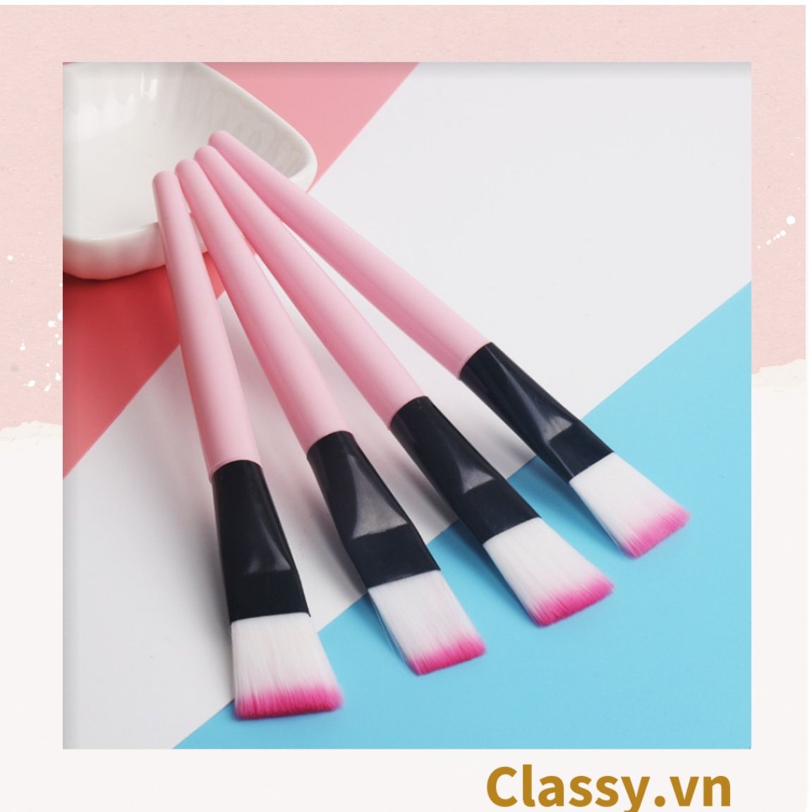 Combo 5 chiếc Cọ đắp mặt nạ, đầu lông mềm mại, dễ dàng sử dụng dành cho cả nam và nữ PK1281